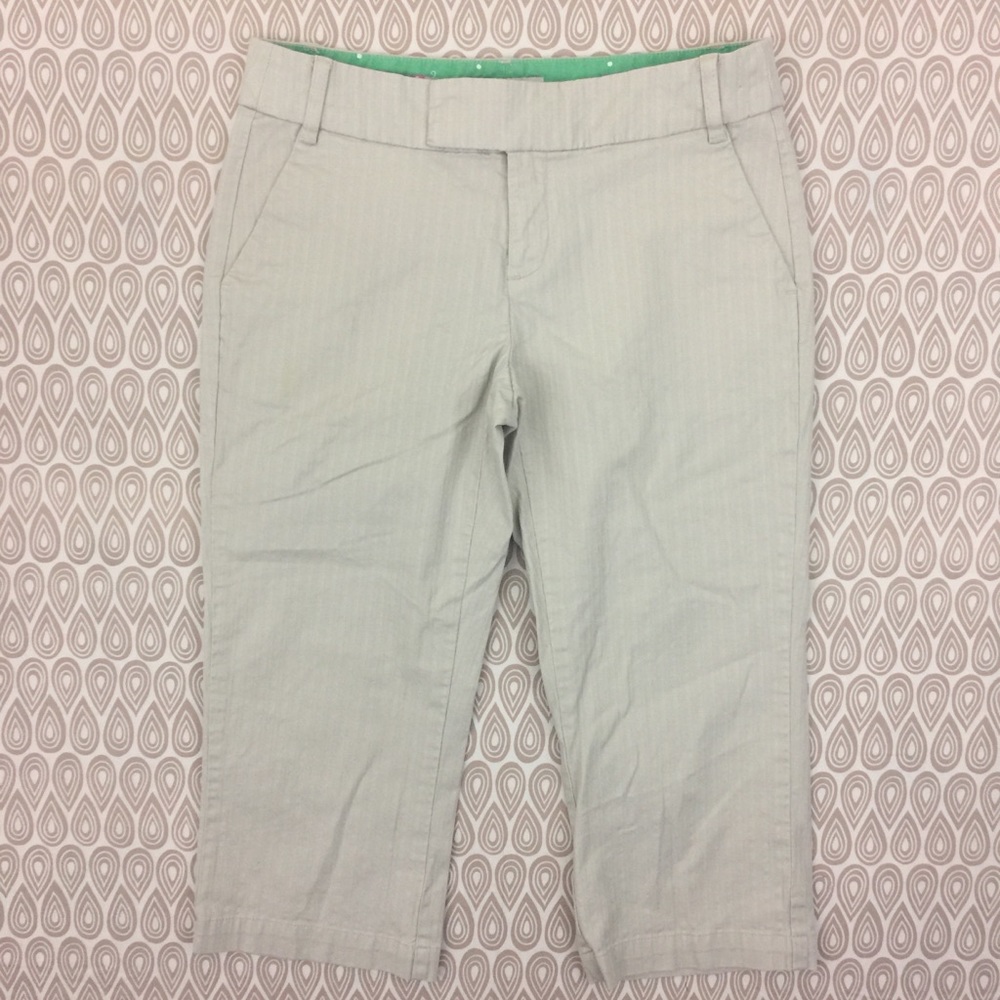 Abercrombie Womens Beige Cropped Pants Size 30 J87